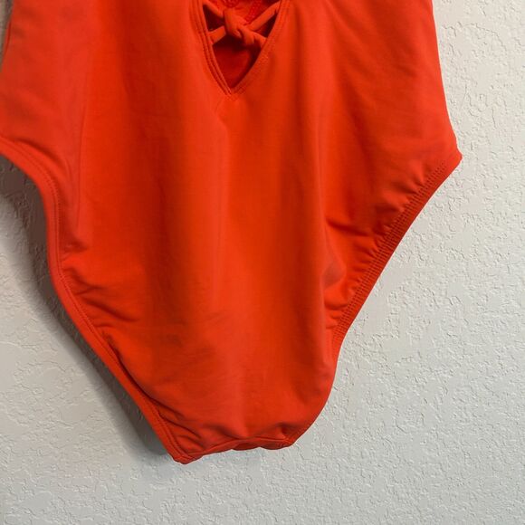 Bleu Rod Beattie Knotty Lattice One Piece Swimsuit Sz 4 - Picture 6 of 8